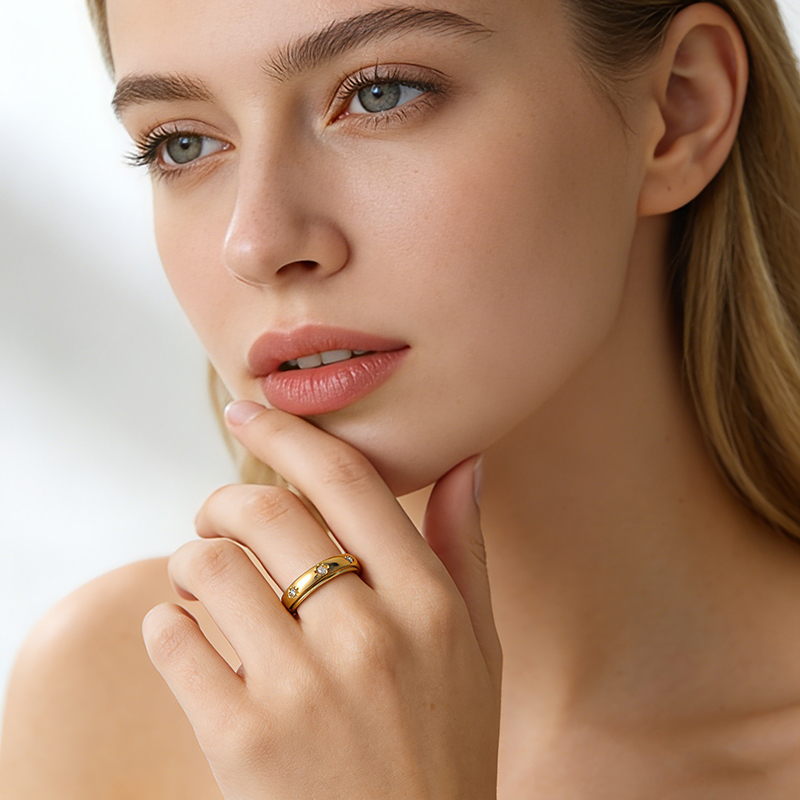 Letdiffery Fashion Rotatable Z - Initial Ring Custom recension och pris