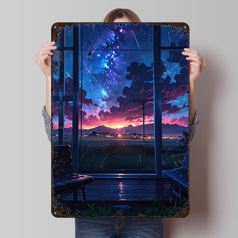 Anime Window View of Starry Ni - Custom Night Sky recension och pris