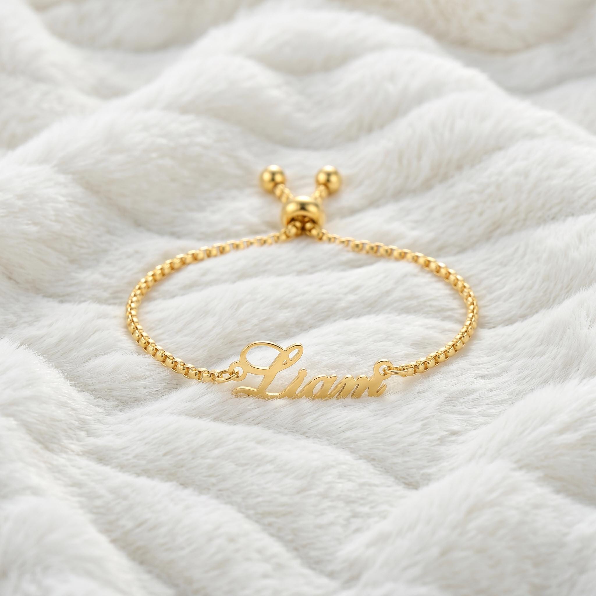 Customized Name Bracelet Women - Personalized Name Box recension och pris