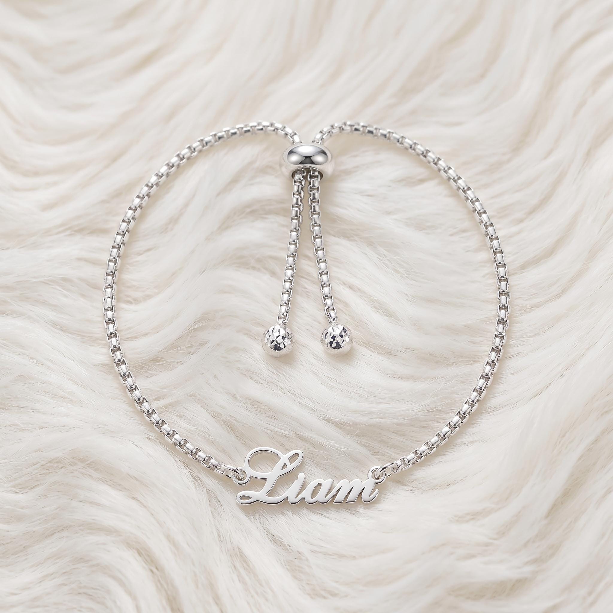 Customized Name Bracelet Women - Personalized Name Box recension och pris