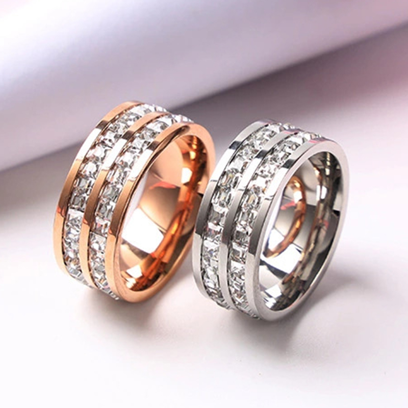 Luxury Rose Gold Color Single  - Initial Ring Custom recension och pris