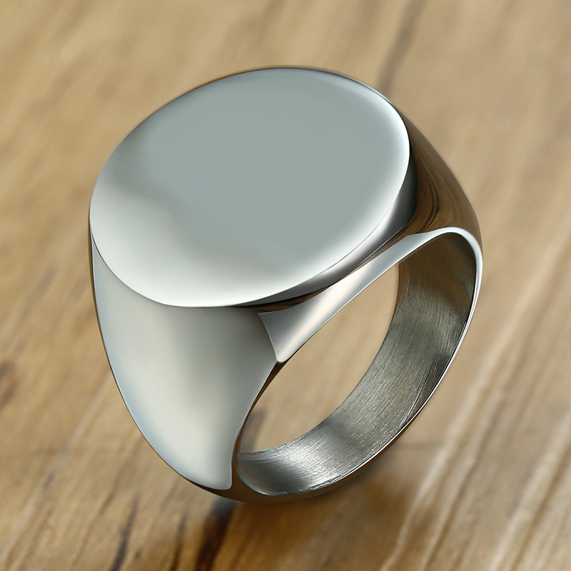 Vnox Stylish Pattern Font Init - Initial Ring Custom recension och pris